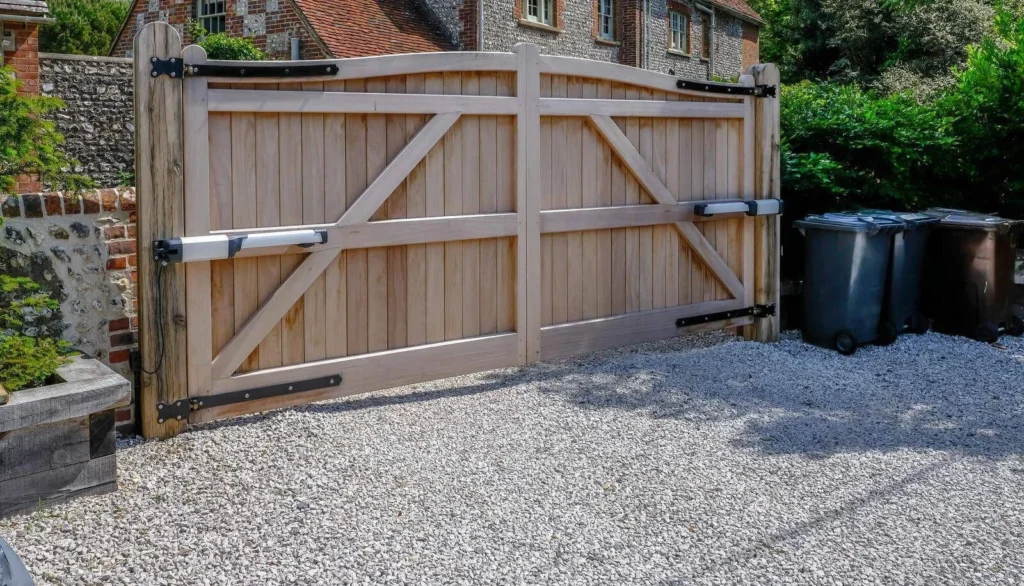 wood gate after gate installation near me