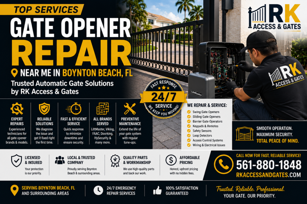 Top Services Gate Opener Repair Near Me